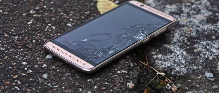 Smartphone cassé